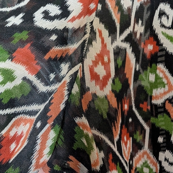 Veronica Beard Cabo Boho Paisley printed silk blouse sz 6 - Picture 9 of 10